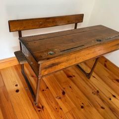 old school double desk