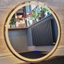LED Bathroom Mirror Gold Frame 80cm Image 3