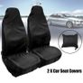 2 Seater Universal Car Seat Cover Waterproof Oxford cloth Dustproof Repair Pull Cargo Car Van Truck Seat Protective Cover Image 2
