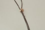 Necklace with Crochet Flower and Beads