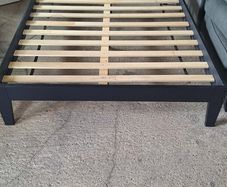 double bed frame and matching bedside tables