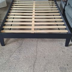 double bed frame and matching bedside tables