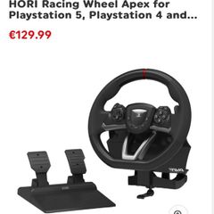Hori Racing Wheel Apex For PlayStation 5, PlayStation 4.