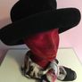 Vintage WHITELEY Classic Brimmed Felt HAT  with free Hat Pin Image 8