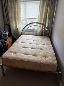 double bed frame & mattress