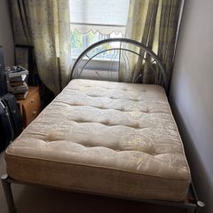 double bed frame & mattress