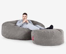 Lounge Pug - Mega Mammoth Bean Bag & Footstool