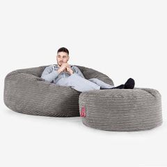 Lounge Pug - Mega Mammoth Bean Bag & Footstool