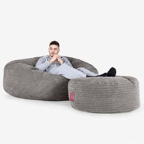 Lounge Pug - Mega Mammoth Bean Bag & Footstool