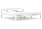 Bed Frame White Solid Pinewood 180x200 cm