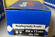 M6x12mm Roofing Bolts and Nuts