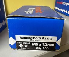 M6x12mm Roofing Bolts and Nuts