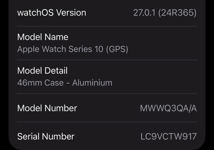 Apple Watch Series 10 GPS excellent working order 90% battery health