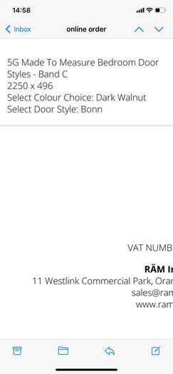 Wardrobe door