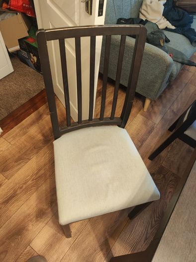 IKEA ekedalen Extendable Dining Table (Black-Brown) & 4 Padded Chairs