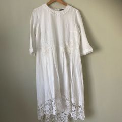 French Connection White Midi Dress
