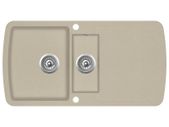Granite Kitchen Sink Double Basins Beige