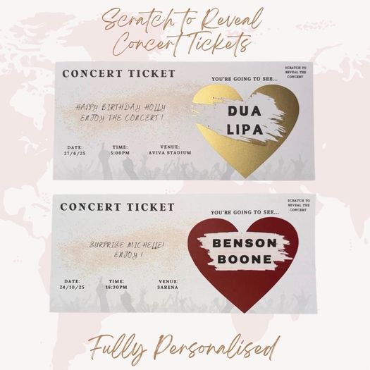 Scratch to Reveal Tickets