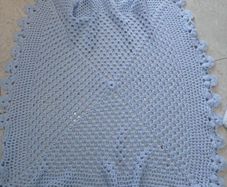 hand knitted baby blanket