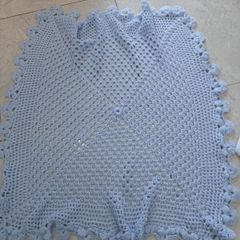 hand knitted baby blanket
