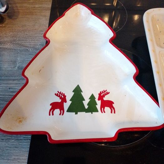 Christmas serving dishes