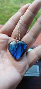 Blue Labradorite Heart necklace