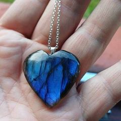 Blue Labradorite Heart necklace