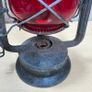 Vintage Dietz Monarch Kerosene Railway Lantern Red Glass Globe -For Restoration PROP Image 5