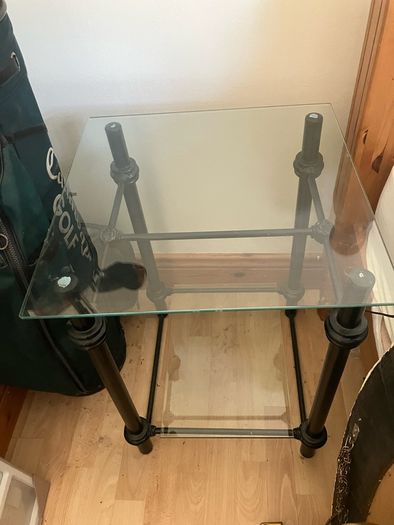 Glass Top bedside/ Side Tables