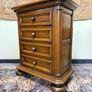 20th Century Dutch Oak Brutalist Tallboy or Chest of Drawers Image 2