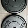 10kg  x 4 York standard 1" diameter weight plates Image 5