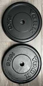 4x10kg York cast iron weight plates