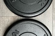 4x10kg York cast iron weight plates
