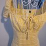 yellow plaid mini dress Image 2
