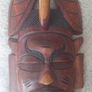 Vintage African Hardwood Handmade Tribal Mask Image 2