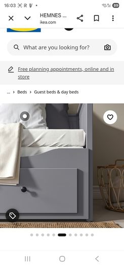 Hemnes day bed with two mattresses