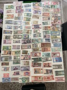 Worldwide album banknote collection of UNC notes over 101pc  100 county's