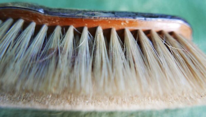 Antique 1800s Sterling Silver Cloth Brush, Art Deco Cloth Brush, 1800s - 97,8g