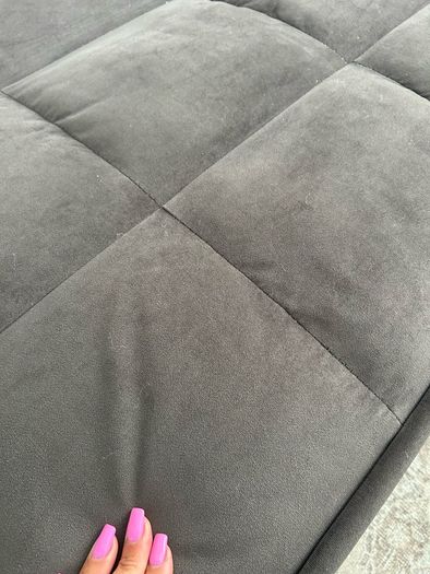 SOFA BED, double.  Like new. Dark brown velvet.  Open to offers