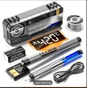 USB Rechargeable Soldering Kit with Digital Display