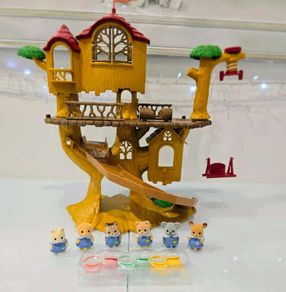 Sylvanian family Tree House + Babies Set