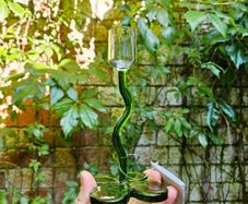 Two flower candle holders