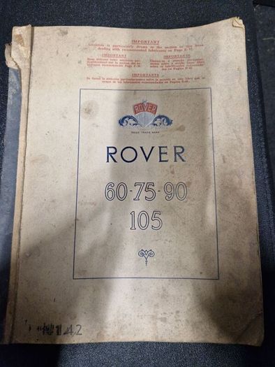 rover owners instruction manual
