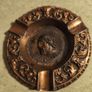 SET Of 2 Vintage  3O.00 Euro EACH1950 Bronze Matel Ashtray Greek ALEXANDER THE GREAT, Antique trinket dish, Matel Bronze Trinket Dish, Ornate Ashtray Image 3