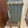 Set of 4 Solid Wood & Fabric Dining Chairs Image 5