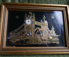 Tower Bridge Framed Decorative Clock type art