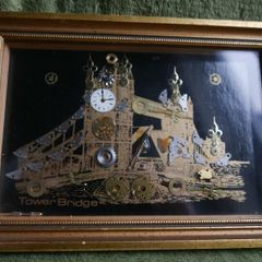 Tower Bridge Framed Decorative Clock type art