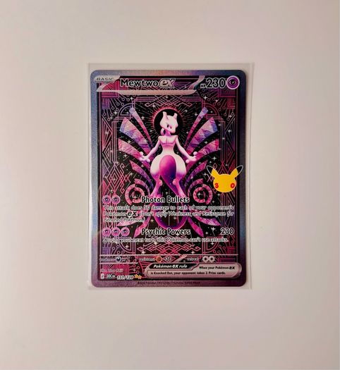 Pokemon TCG 30th Celebration Mewtwo Ex 151/128 Special Illustration Rare English