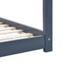 Kids Bed Frame Grey Solid Pine Wood 90x200 cm Image 6
