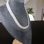Woven .925 Silver Necklace & Bracelet Set, 74g Image 2